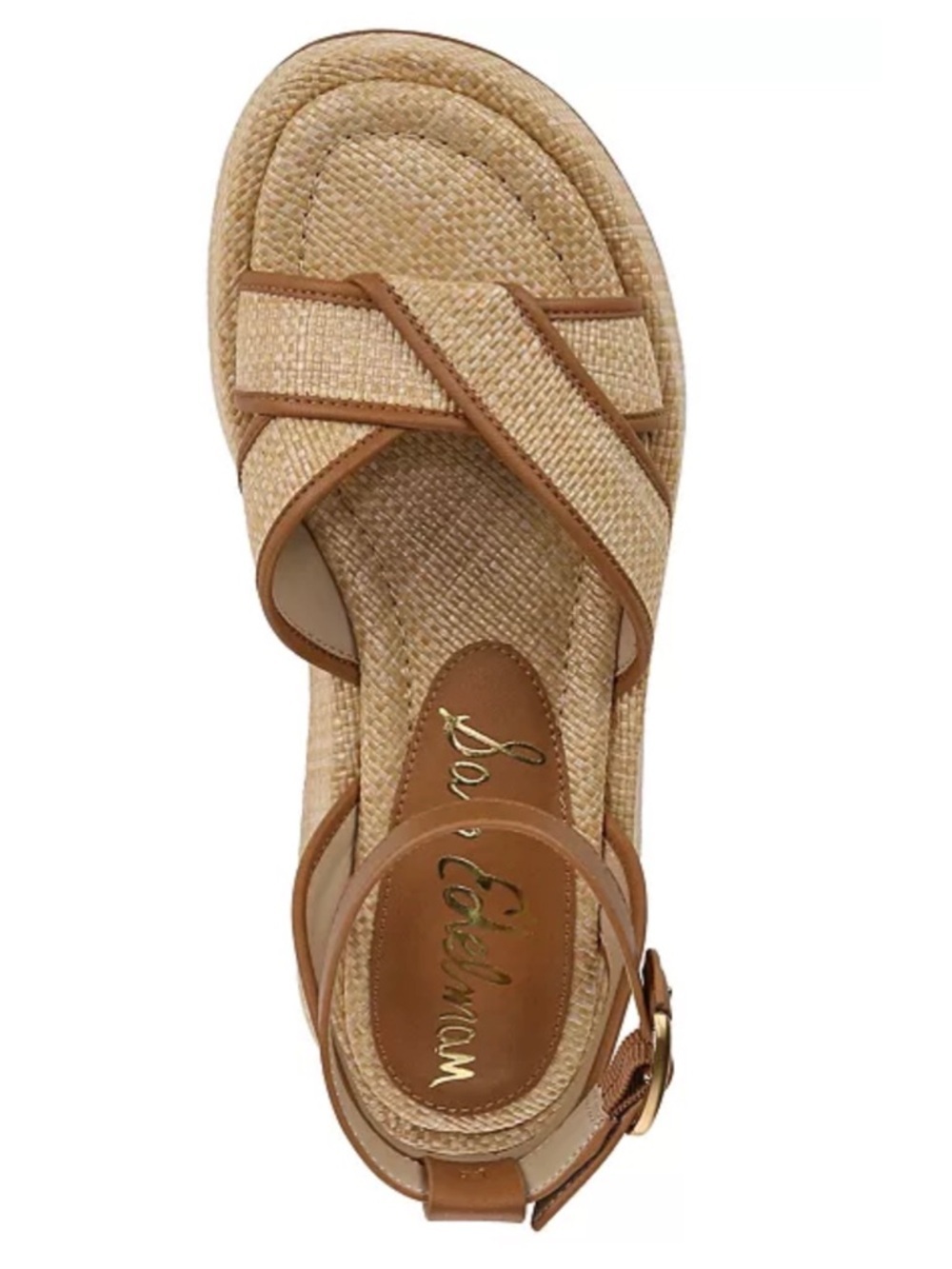 Sam Edelman Nylie Woven Strappy Flat Platform Sandals Ankle Strap Size-8 NIB - Picture 5 of 6